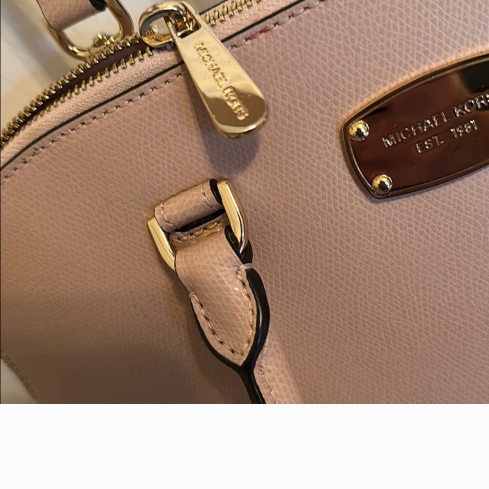 Michael Kors Soft Pink Leather Satchel - Picture 6 of 16